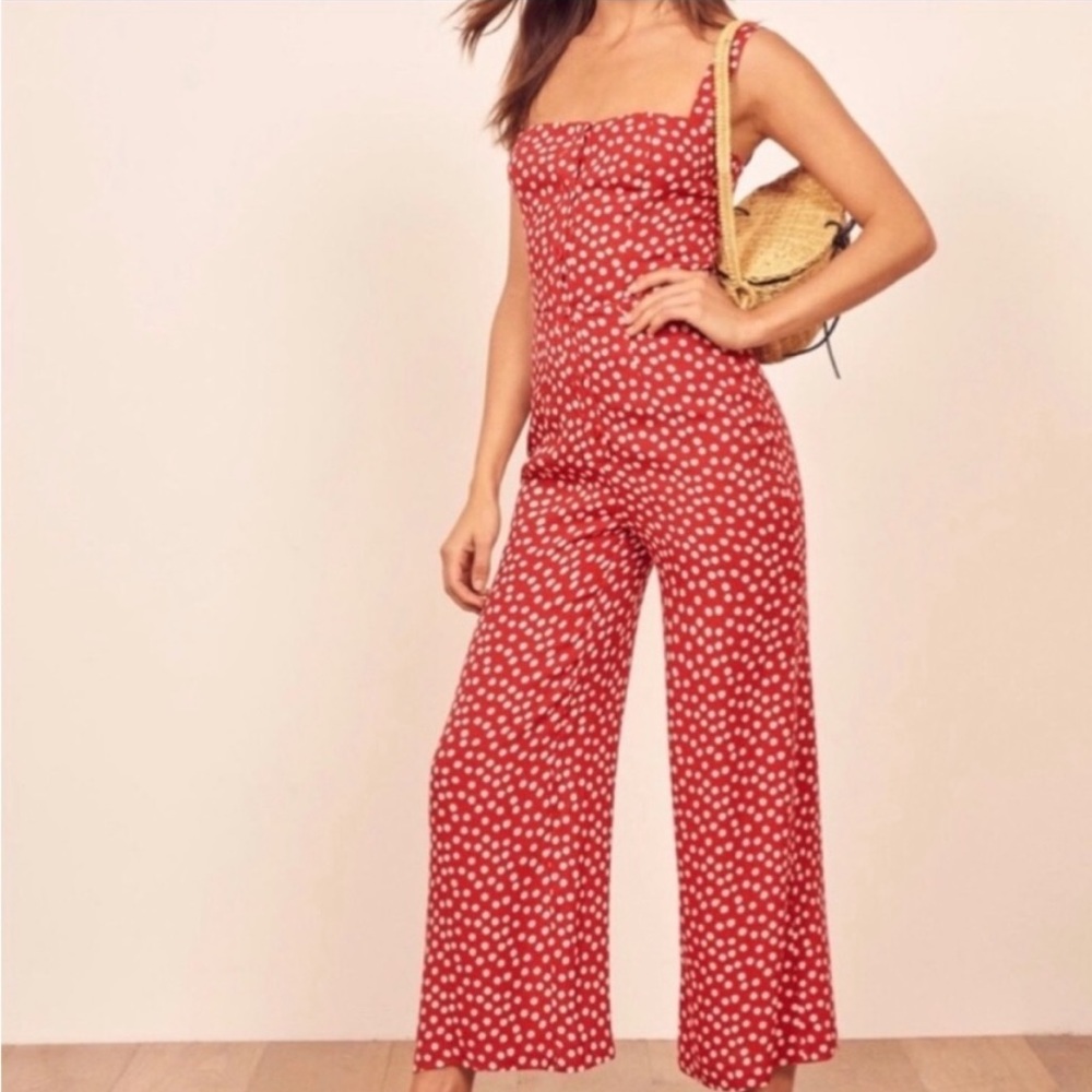 Reformation Della Jumpsuit in Dallas Floral New Size 4